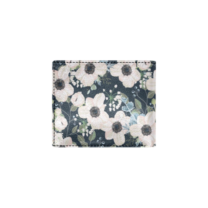 Anemone Pattern Print Design AM02 Men's ID Card Wallet
