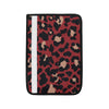 Cheetah Red Print Pattern Car Seat Belt Cover