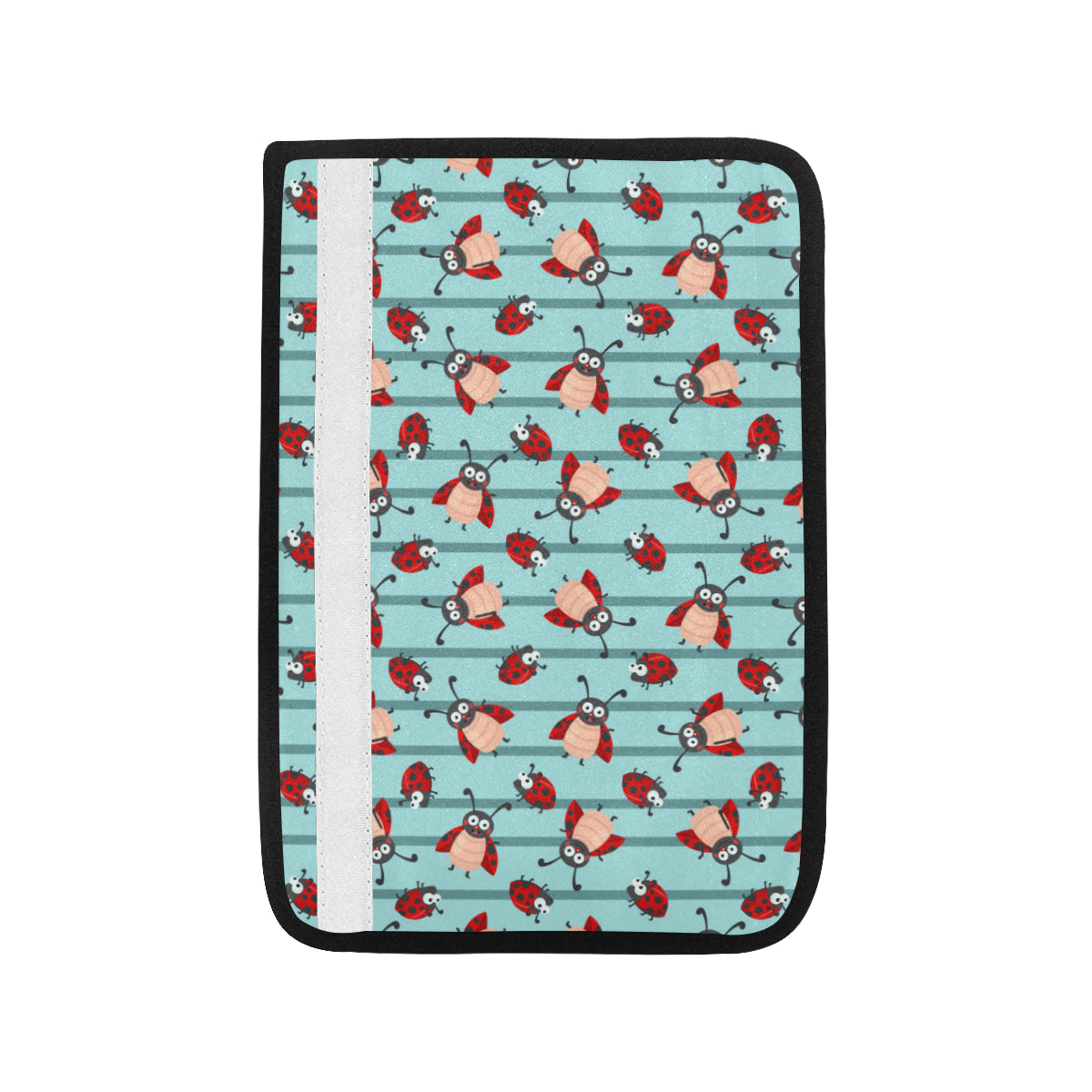 Ladybug Happy Print Pattern Car Seat Belt Cover