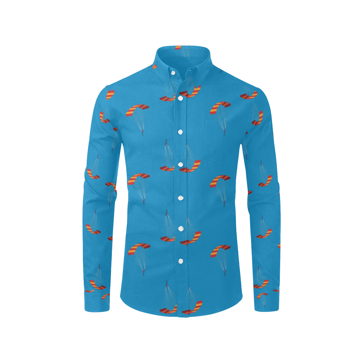 Paratrooper Pattern Print Design A01 Men's Long Sleeve Shirt