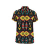 Native Pattern Print Design A05 Men's Short Sleeve Button Up Shirt