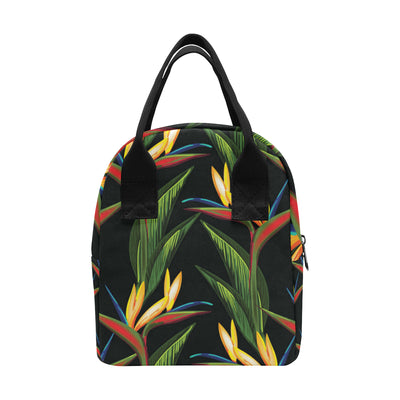 Bird Of Paradise Pattern Print Design BOP012 Insulated Lunch Bag