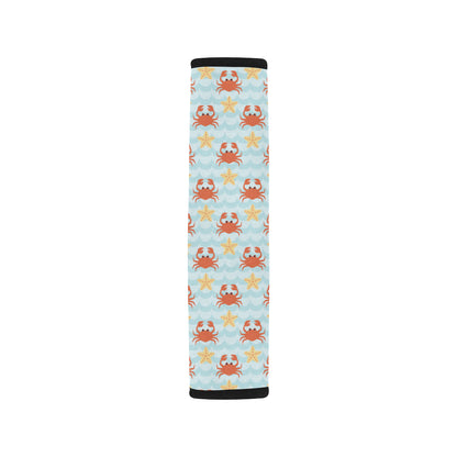 Crab Pattern Print Design 03 Car Seat Belt Cover