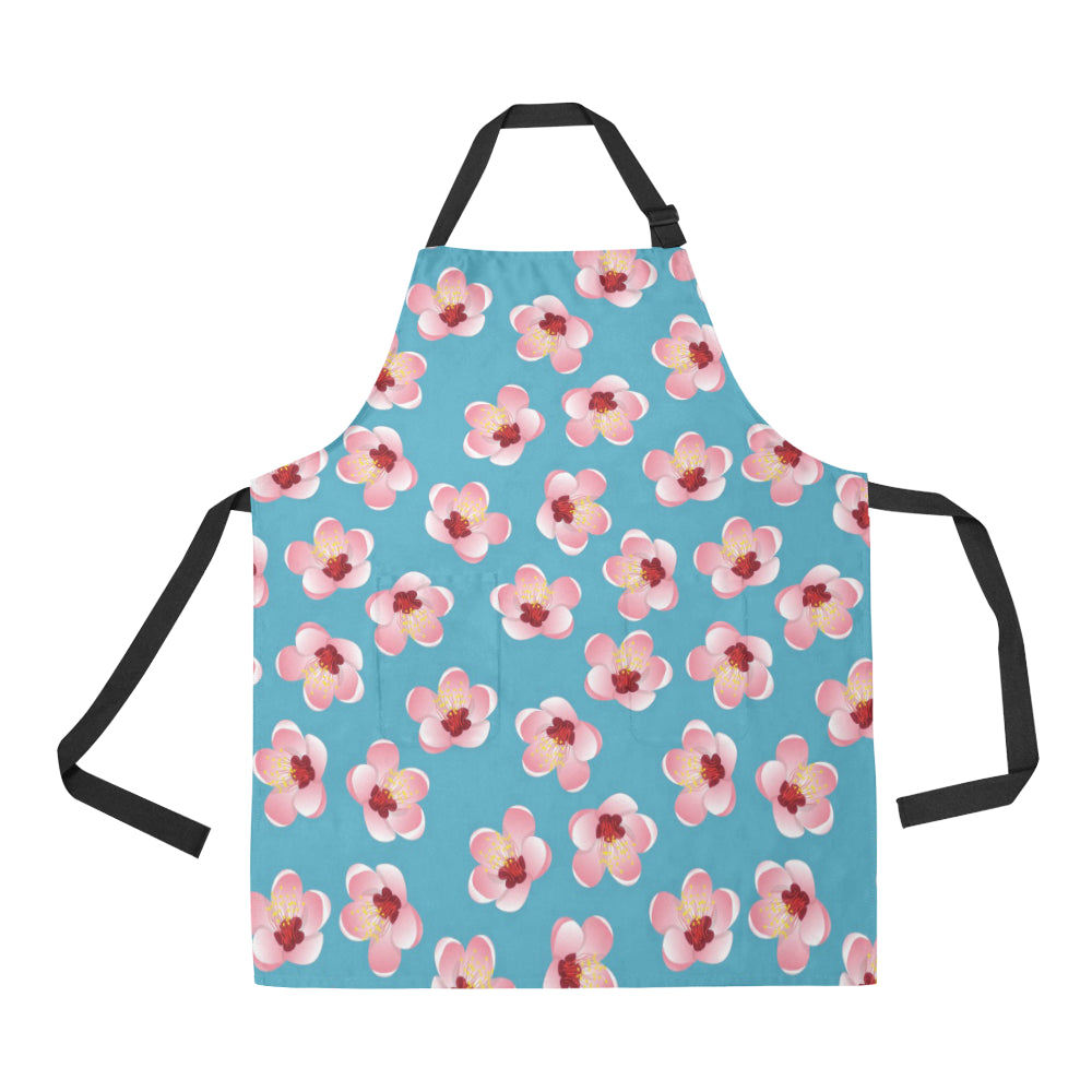 Cherry Blossom Pattern Print Design CB09 Apron with Pocket