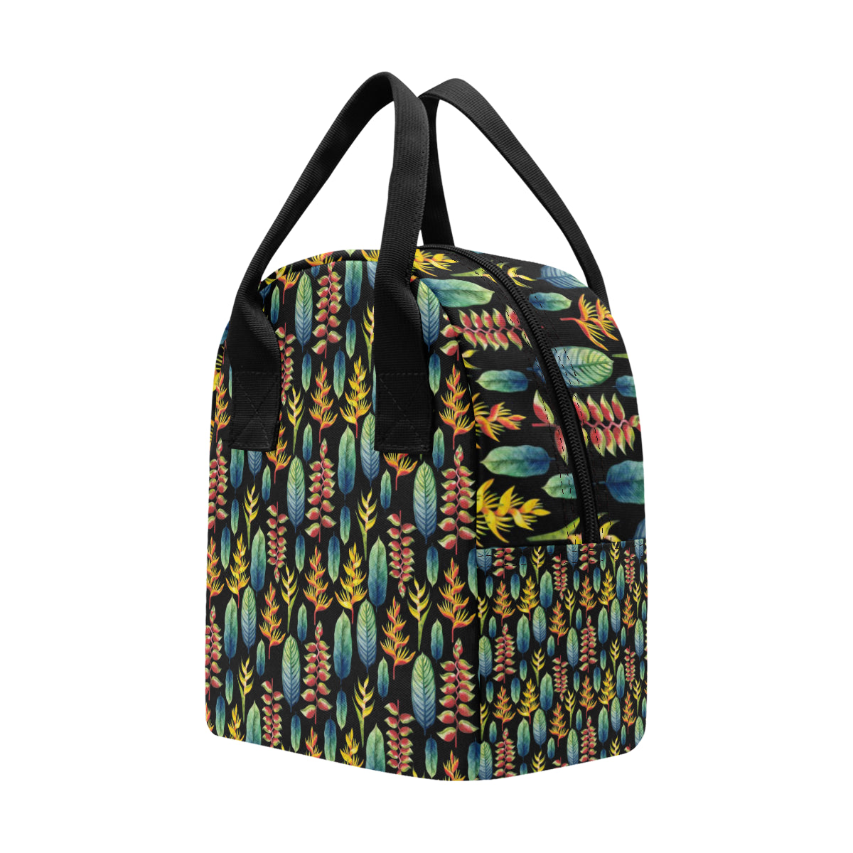 Heliconia Pattern Print Design HL03 Insulated Lunch Bag