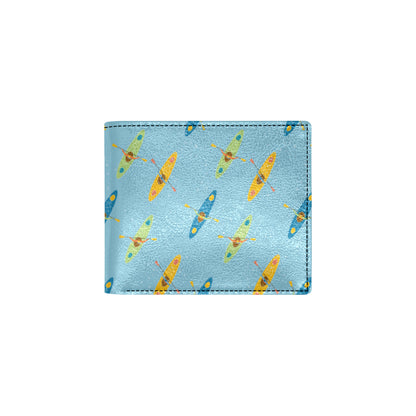Kayak Pattern Print Design 04 Men's ID Card Wallet