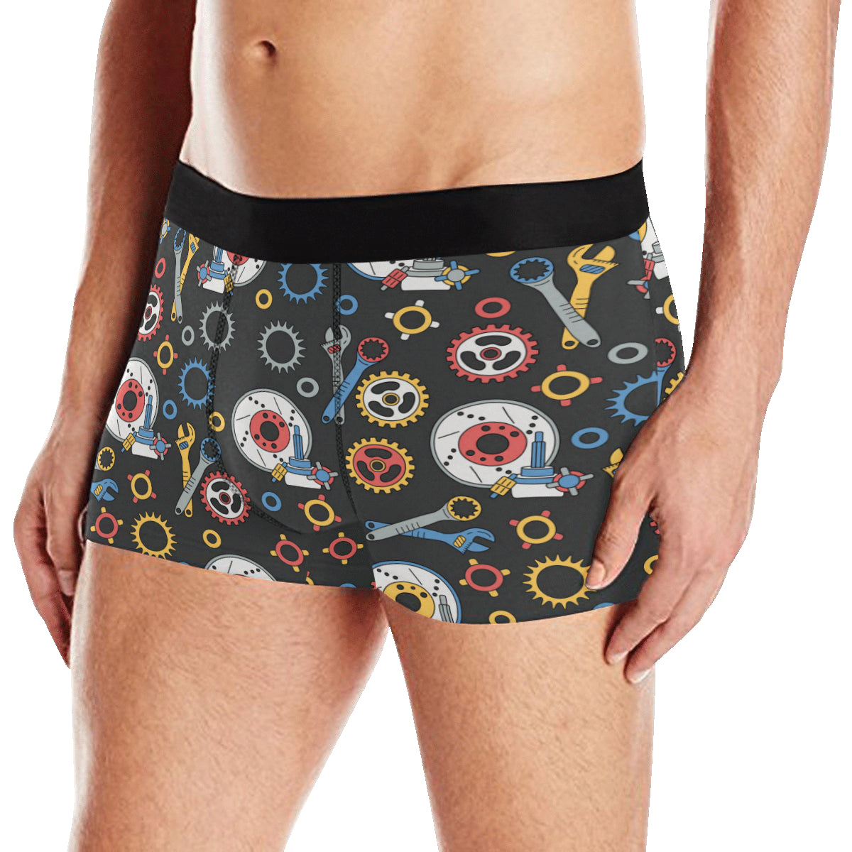 Mechanic Pattern Print Design 01 Men's Boxer Briefs