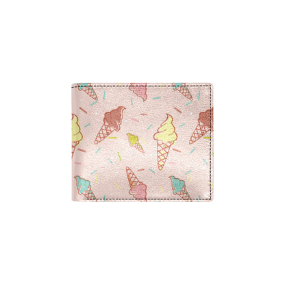 Ice Cream Pattern Print Design 02 Men's ID Card Wallet