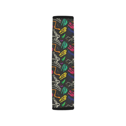 Dinosaur Skull Color Print Pattern Car Seat Belt Cover