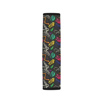 Dinosaur Skull Color Print Pattern Car Seat Belt Cover