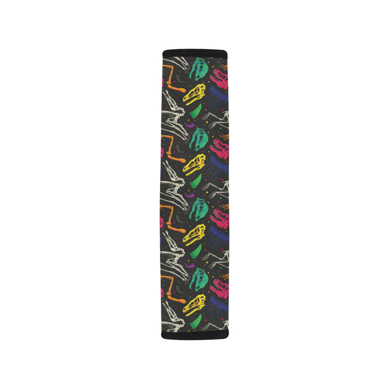 Dinosaur Skull Color Print Pattern Car Seat Belt Cover