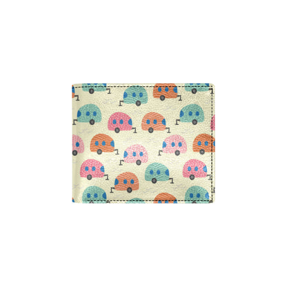 Camper Pattern Print Design 06 Men's ID Card Wallet