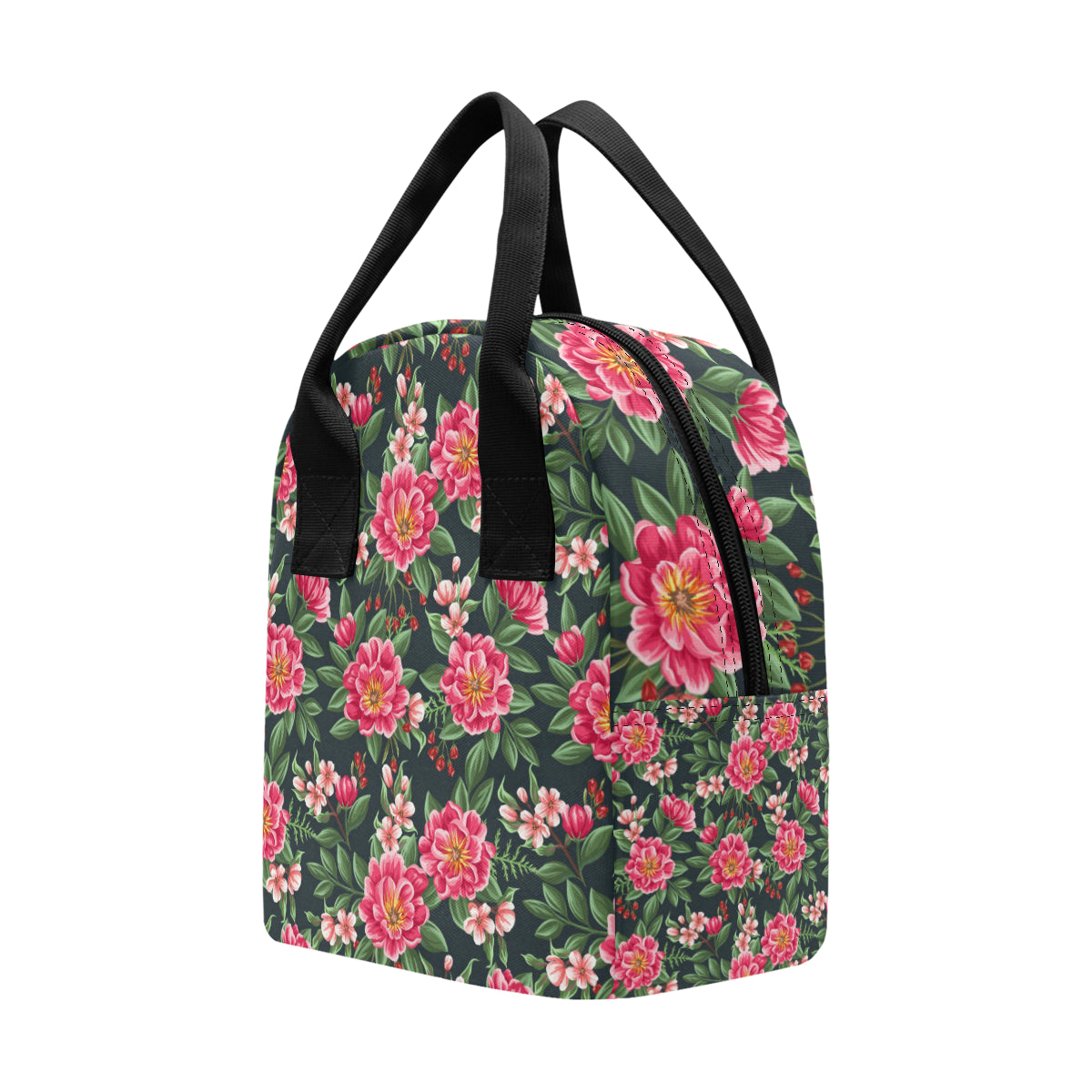 Summer Floral Pattern Print Design SF06 Insulated Lunch Bag