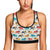 Elephant Colorful Print Pattern Sports Bra