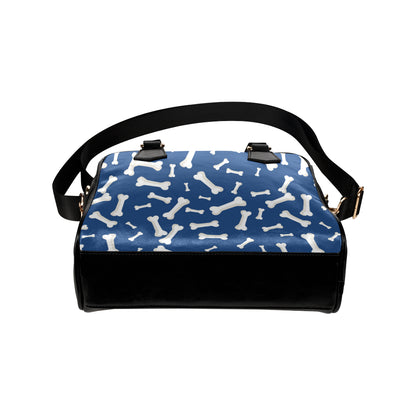 Dog Bone Pattern Print Design 03 Shoulder Handbag
