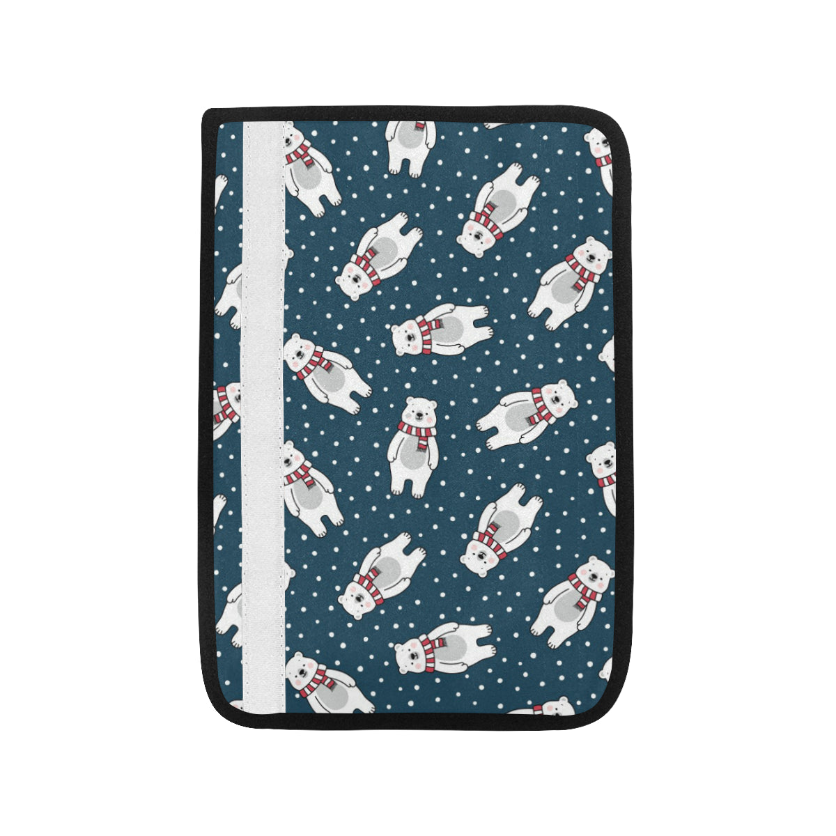 Polar Bear Pattern Print Design PB05 Car Seat Belt Cover