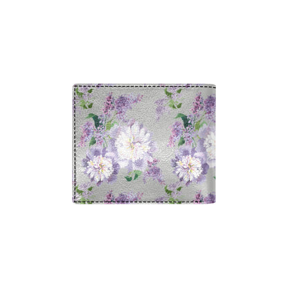 Lilac Pattern Print Design LI07 Men's ID Card Wallet