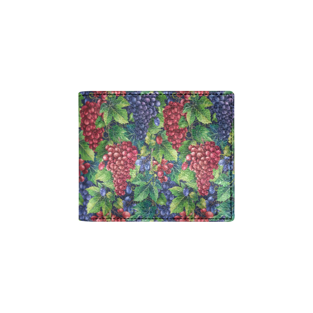 Grape Pattern Print Design GP02 Men's ID Card Wallet