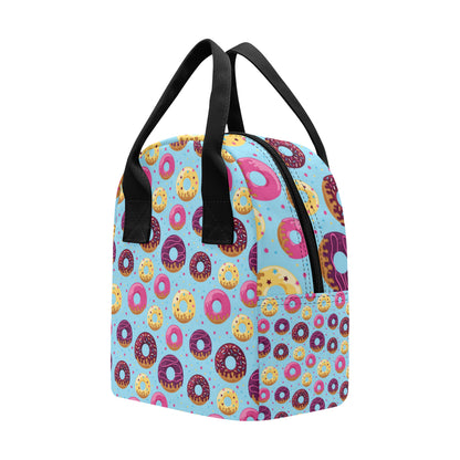 Donut Pattern Print Design DN07 Insulated Lunch Bag