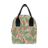 Bird Of Paradise Pattern Print Design BOP08 Insulated Lunch Bag