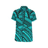 Polynesian Tribal Men's Short Sleeve Button Up Shirt