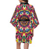 Kaleidoscope Pattern Print Design 02 Women's Short Kimono