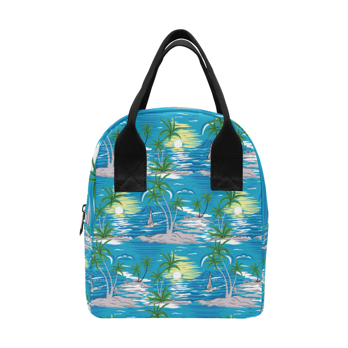 Palm Tree Beach Insulated Lunch Bag