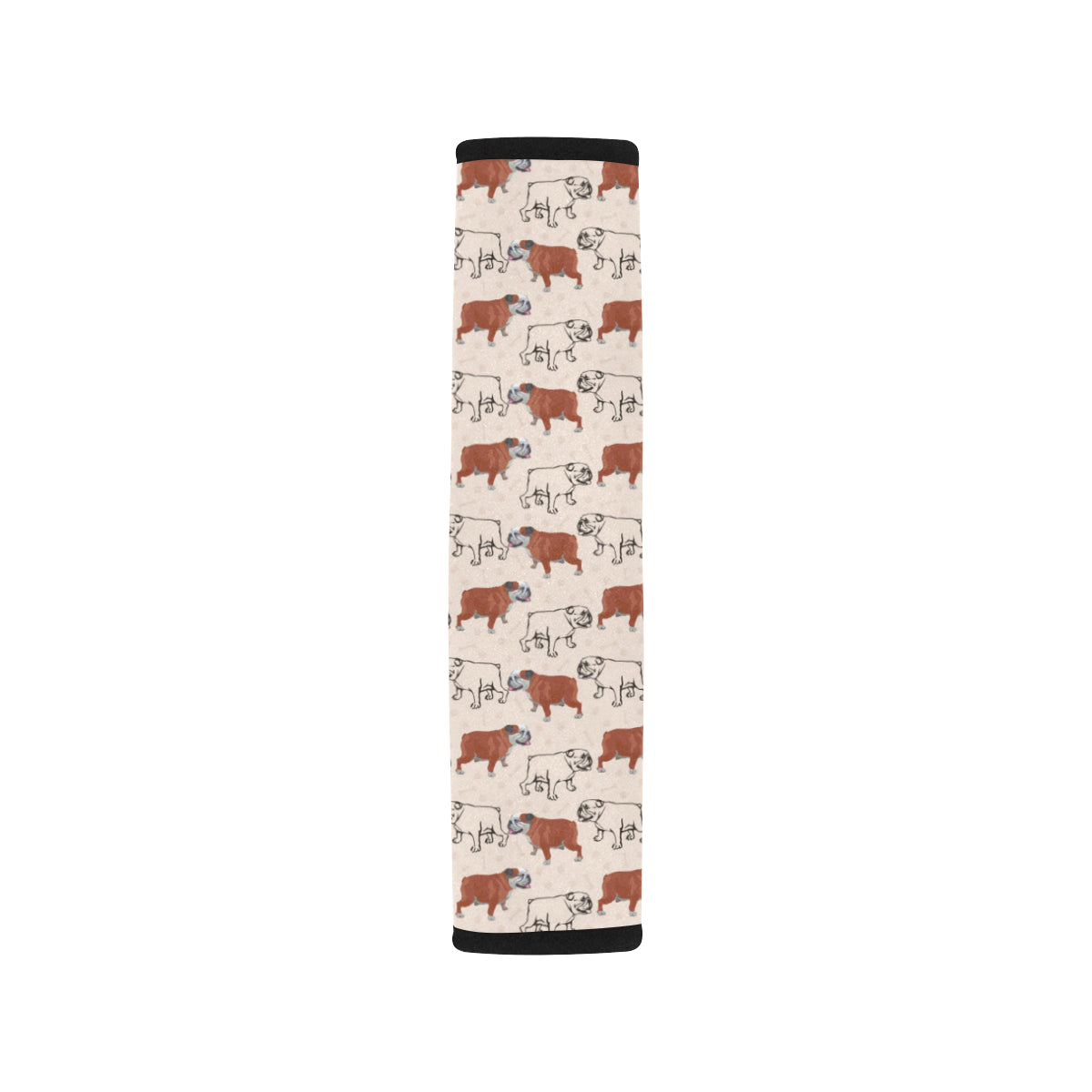 Bulldogs Pattern Print Design 04 Car Seat Belt Cover