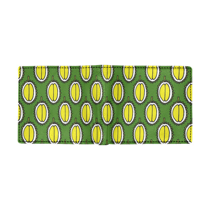Durian Pattern Print Design DR01 Men's ID Card Wallet