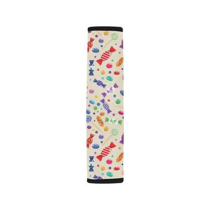 Candy Pattern Print Design 04 Car Seat Belt Cover