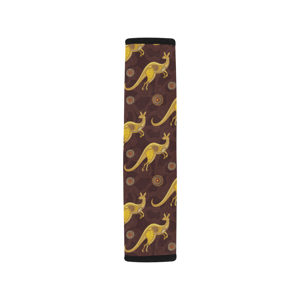 Kangaroos Aboriginal Pattern Print Design 08 Car Seat Belt Cover