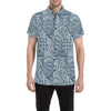 Polynesian Pattern Print Design A03 Men's Short Sleeve Button Up Shirt