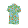 Bird Of Paradise Pattern Print Design BOP04 Men's Short Sleeve Button Up Shirt