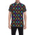 Chakra OM Print Pattern Men's Short Sleeve Button Up Shirt