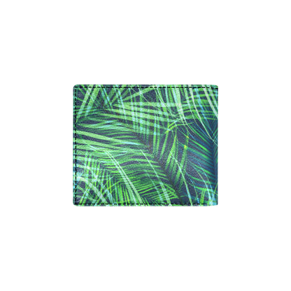 Palm Leaves Pattern Print Design PL02 Men's ID Card Wallet