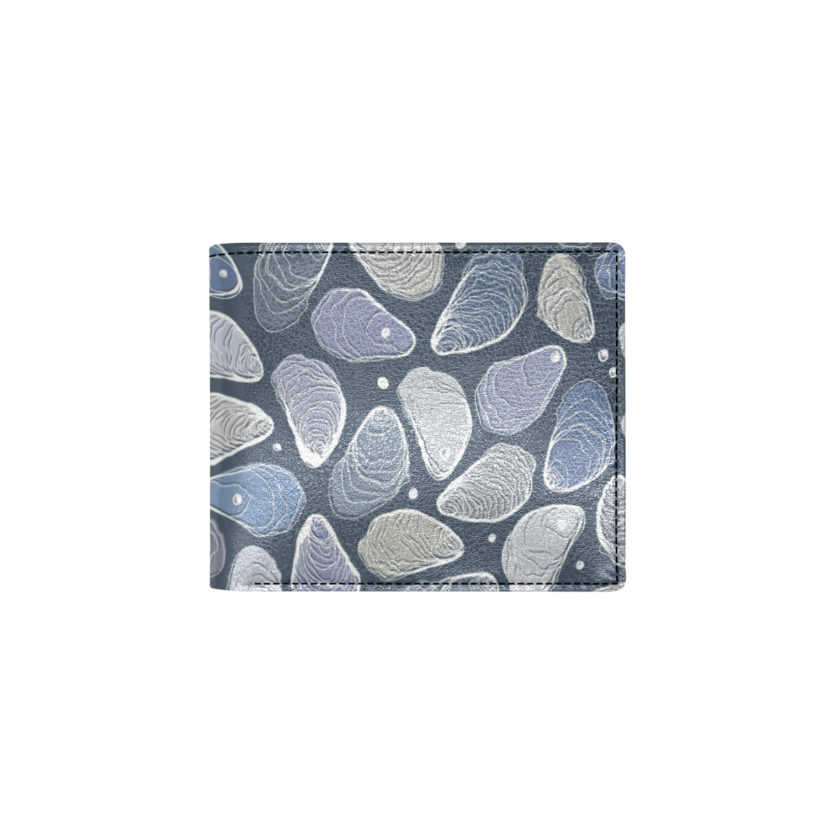 Oyster Pattern Print Design 02 Men's ID Card Wallet