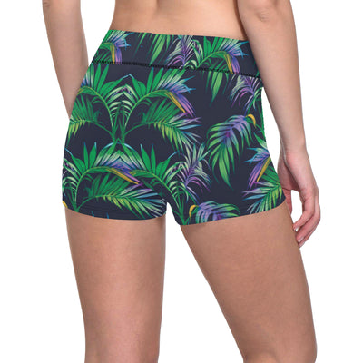 Palm Leaves Pattern Print Design PL04 Yoga Shorts