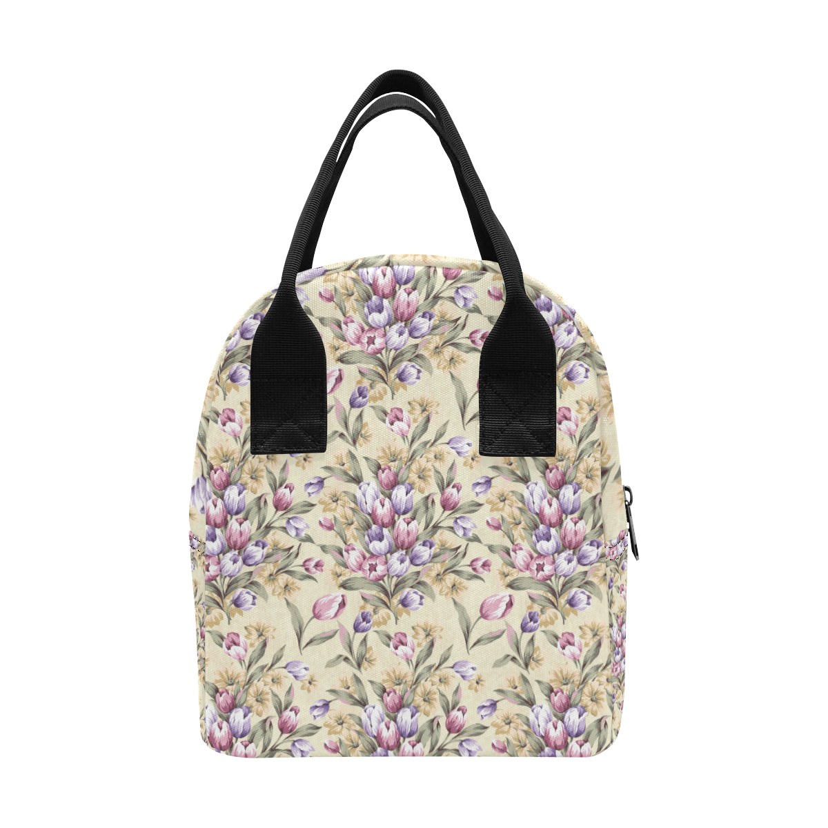 Tulip Pattern Print Design TP04 Insulated Lunch Bag