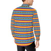 Mexican Blanket ZigZag Print Pattern Men's Long Sleeve Shirt