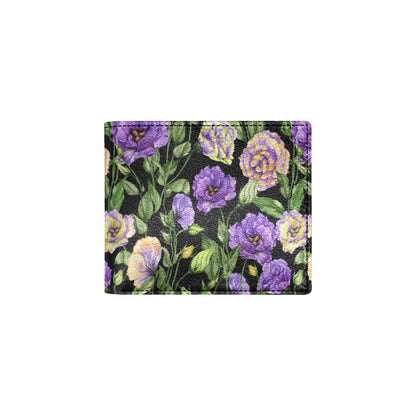 Lisianthus Pattern Print Design LT02 Men's ID Card Wallet