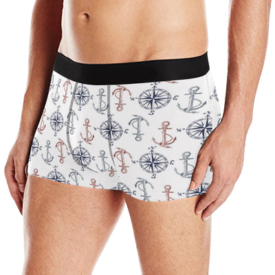 Anchor Pattern Print Design 06 Men's Boxer Briefs