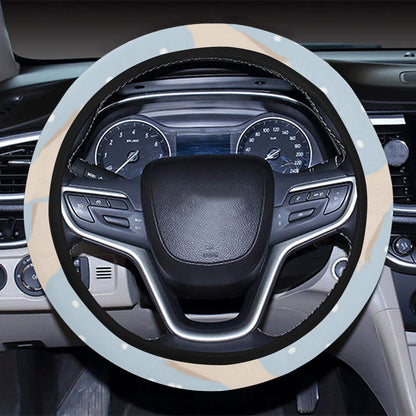 Cockatiel Pattern Print Design 03 Steering Wheel Cover with Elastic Edge