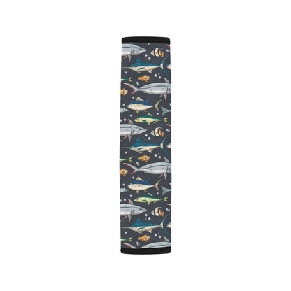 Swordfish Pattern Print Design 04 Car Seat Belt Cover
