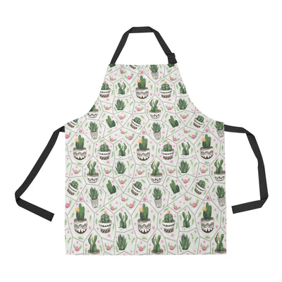 Cactus Pattern Print Design 04 Apron with Pocket