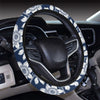 Daffodils Pattern Print Design DF09 Steering Wheel Cover with Elastic Edge