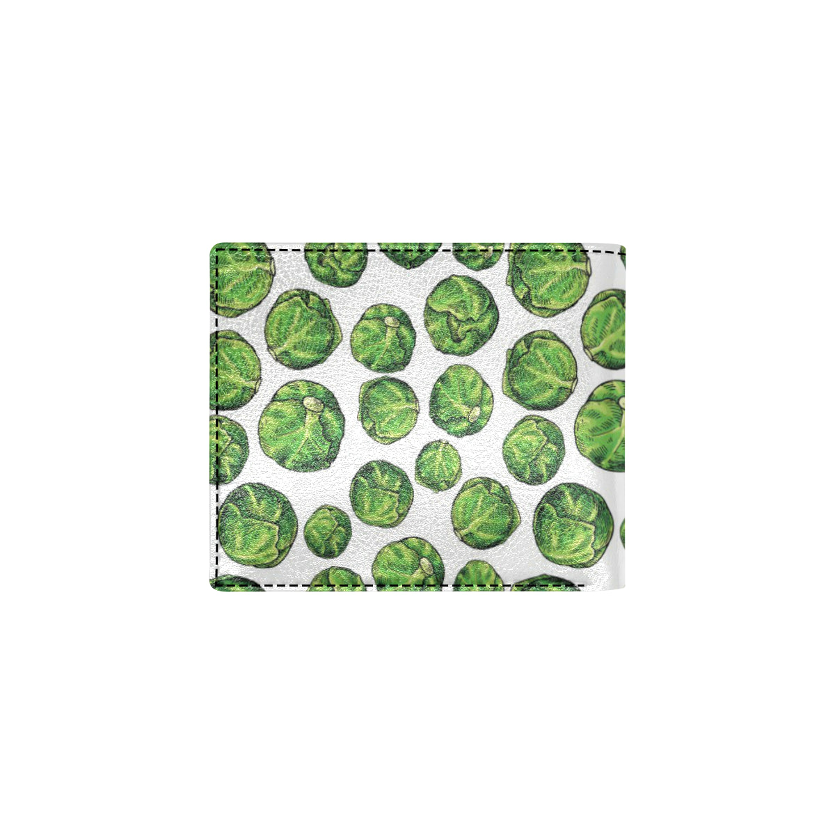 Brussels Sprouts Pattern Print Design 02 Men's ID Card Wallet