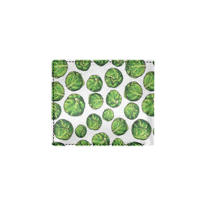 Brussels Sprouts Pattern Print Design 02 Men's ID Card Wallet