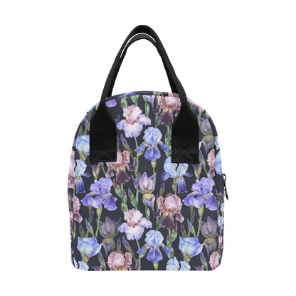 Iris Pattern Print Design IR04 Insulated Lunch Bag