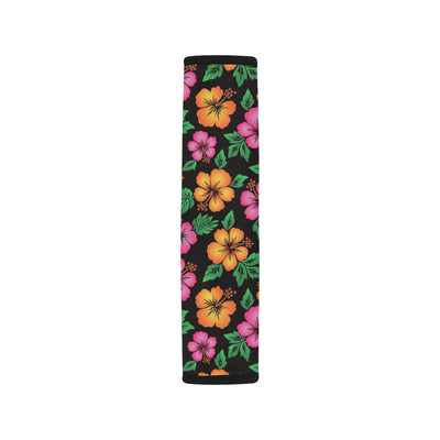 Hibiscus Pattern Print Design HB029 Car Seat Belt Cover