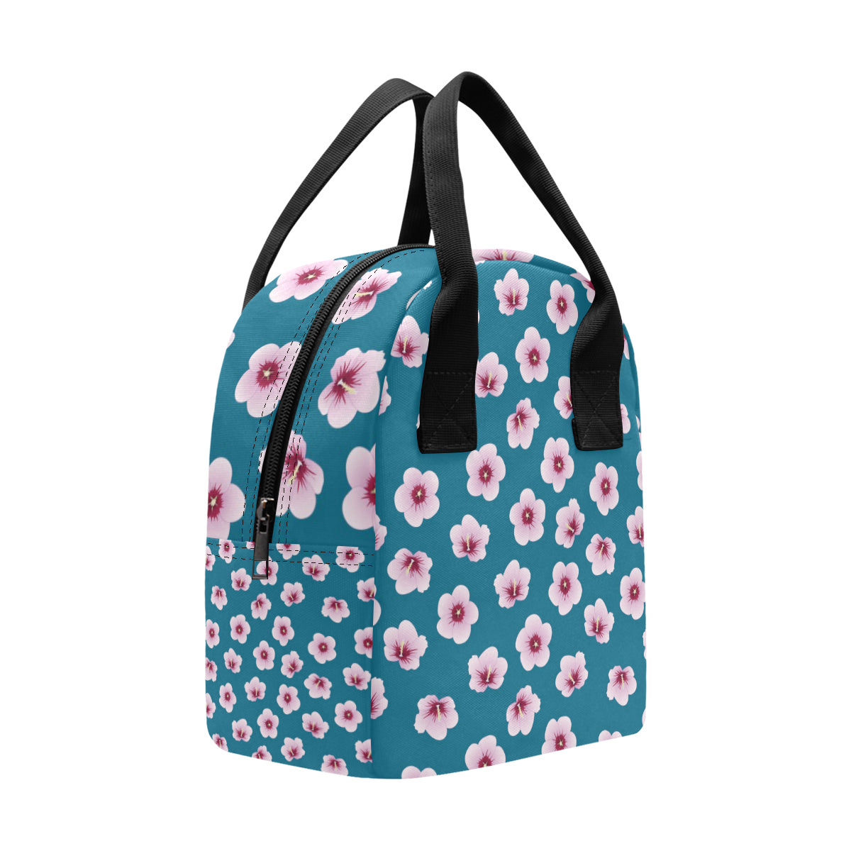 Cherry Blossom Pattern Print Design CB08 Insulated Lunch Bag